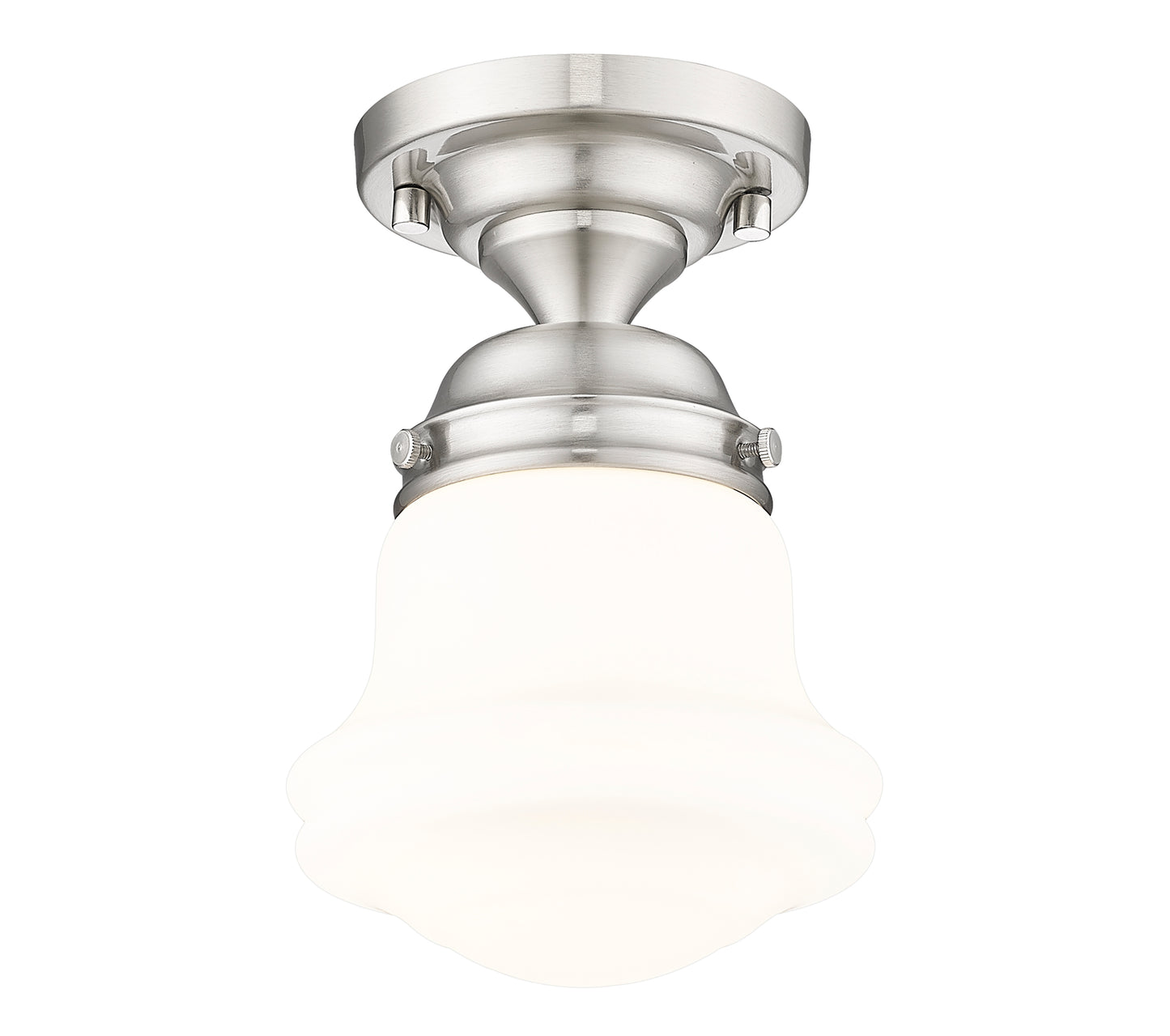 735F1-BN - Vaughn 1 Light Flush 6" Mount - Brushed Nickel