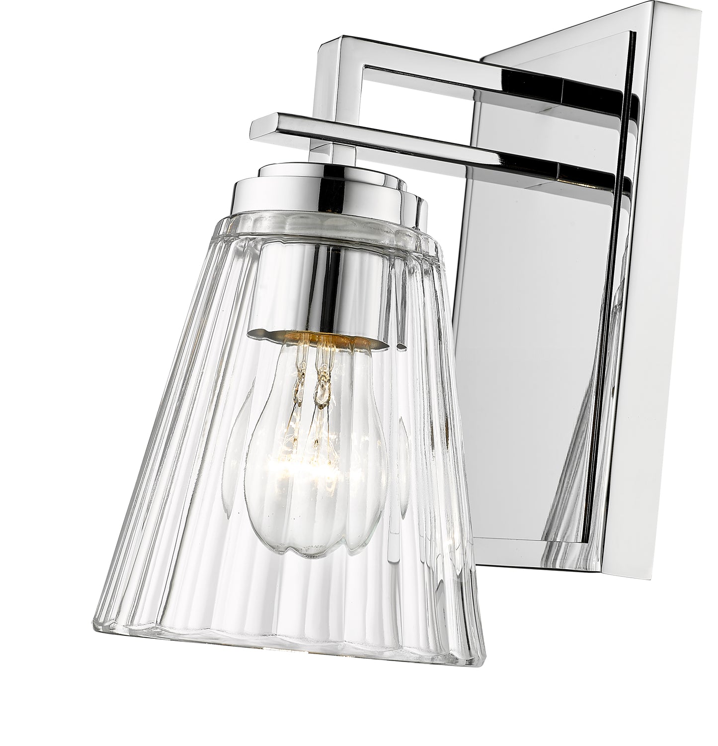 823-1S-CH - Lyna 1 Light Wall 9" Sconce - Chrome