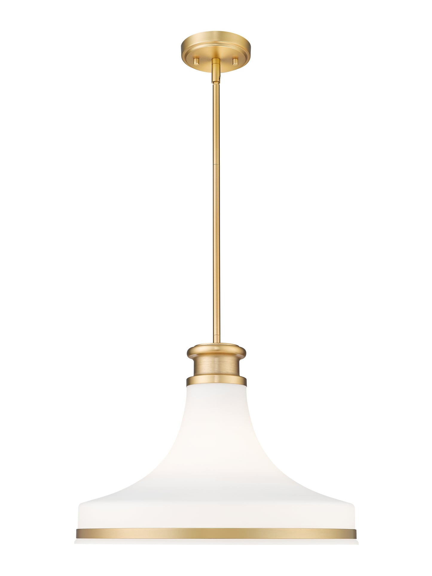 831P18-MGLD - Reznor 1 Light 18" Pendant - Modern Gold