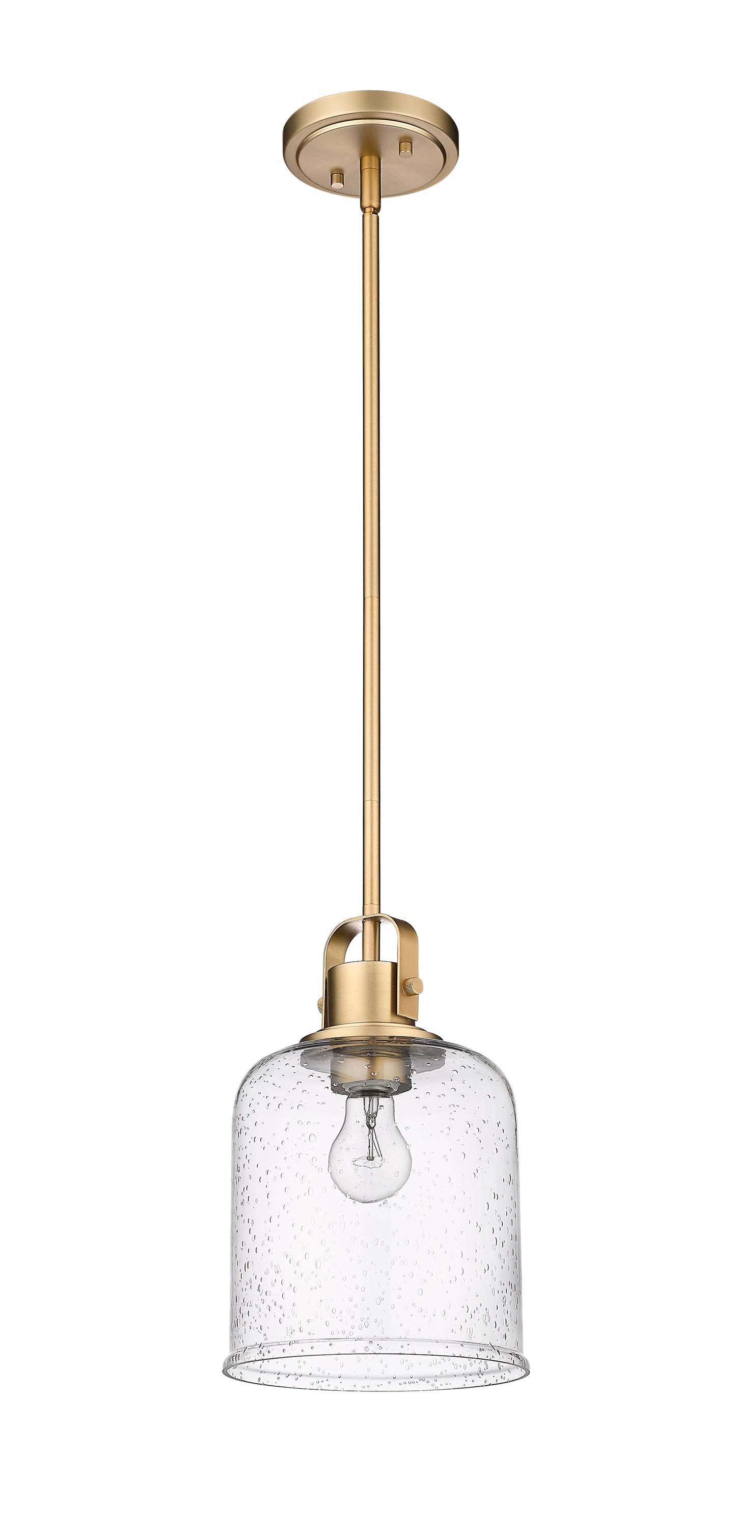 340P8-HG - Kinsley 1 Light 8" Pendant - Heirloom Gold