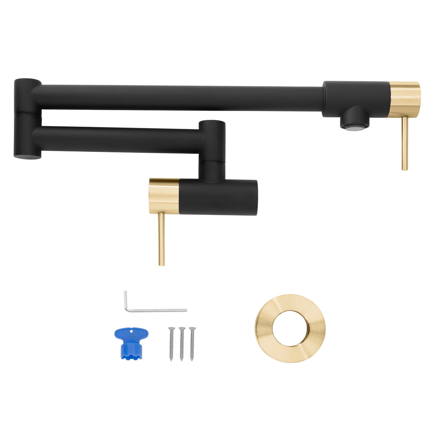 GEM-FPF-ZMBCB - Autograph Edition Gemini Pot Filler in Matte Black and Champagne Bronze