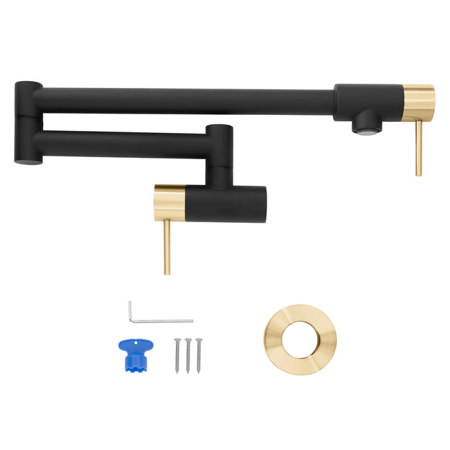 GEM-FPF-ZMBCB - Autograph Edition Gemini Pot Filler in Matte Black and Champagne Bronze