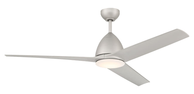 NTO54PN3 - Nitro 54" 3 Blade Indoor Outdoor Ceiling Fan with Light Kit - Painted Nickel