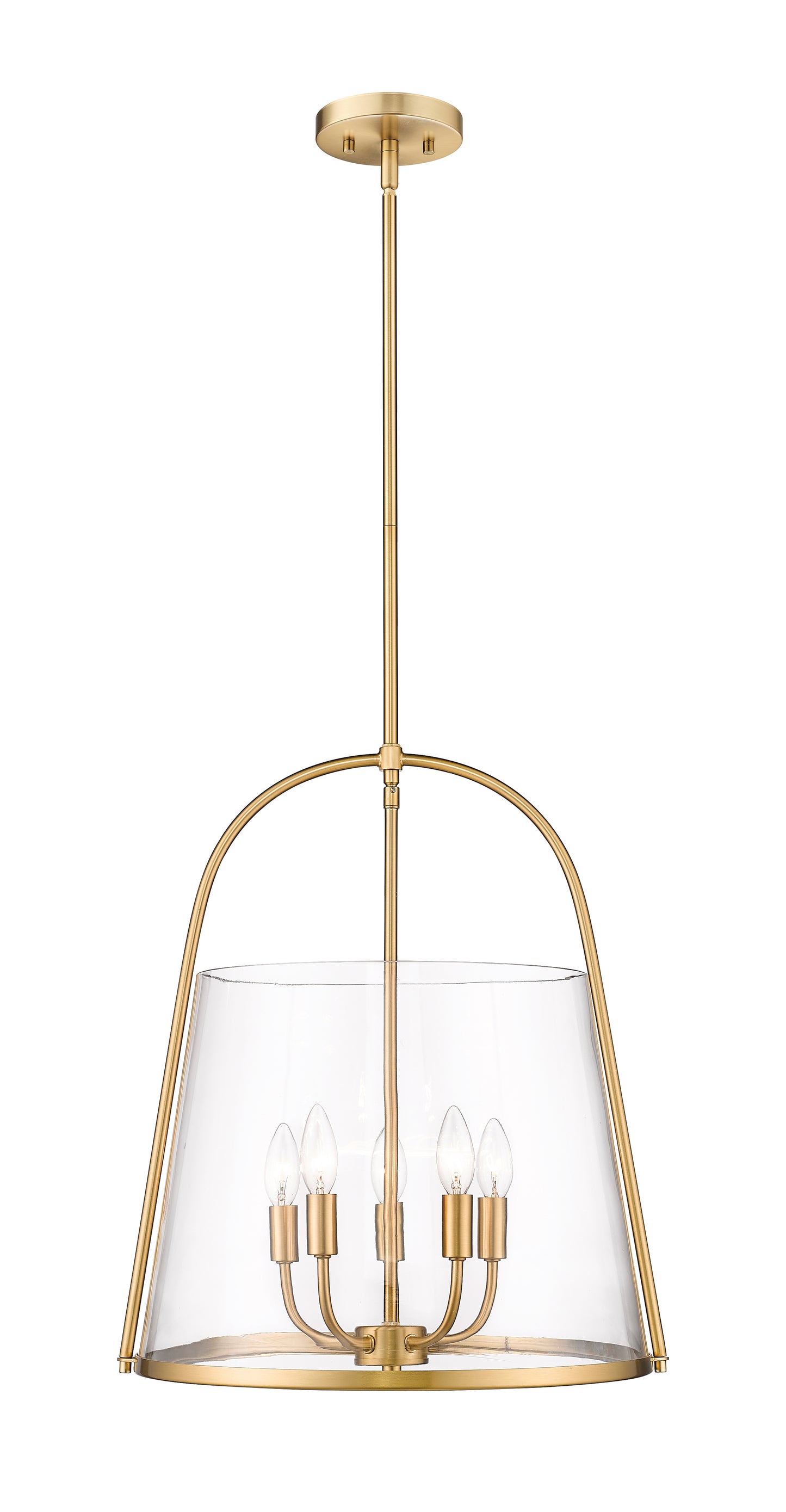 3041P18-MGLD - Archis 5 Light 18" Pendant - Modern Gold