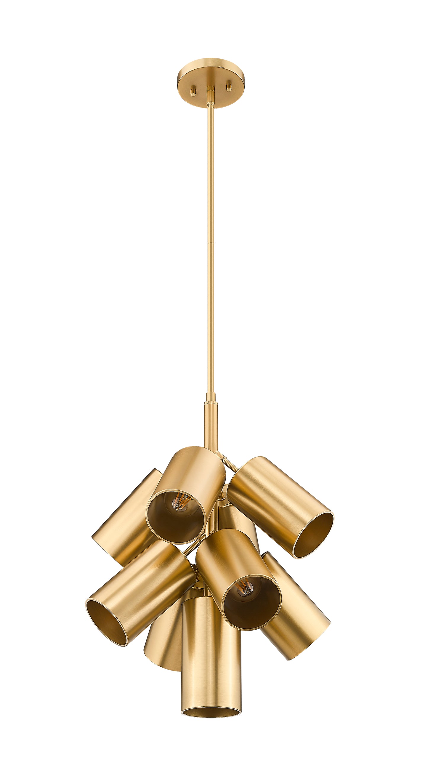 7520-9MGLD - Lumina 9 Light 17" Chandelier - Modern Gold