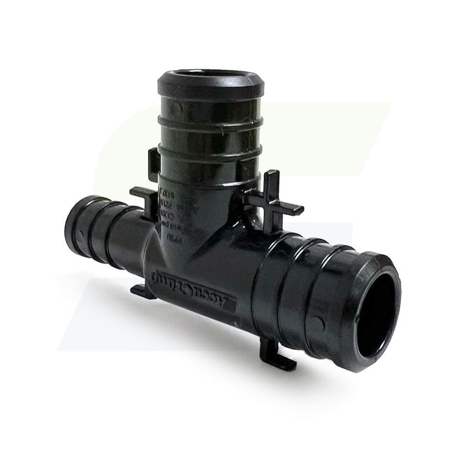 UP444 - 3/4" x 1/2" x 3/4" Barbed PEX Reducing Tee