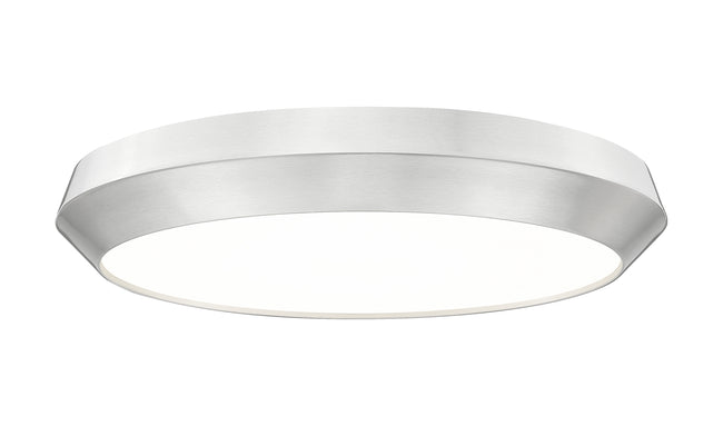 7701F20-BN-LED - Quasars 1 Light Flush 20" Mount - Brushed Nickel