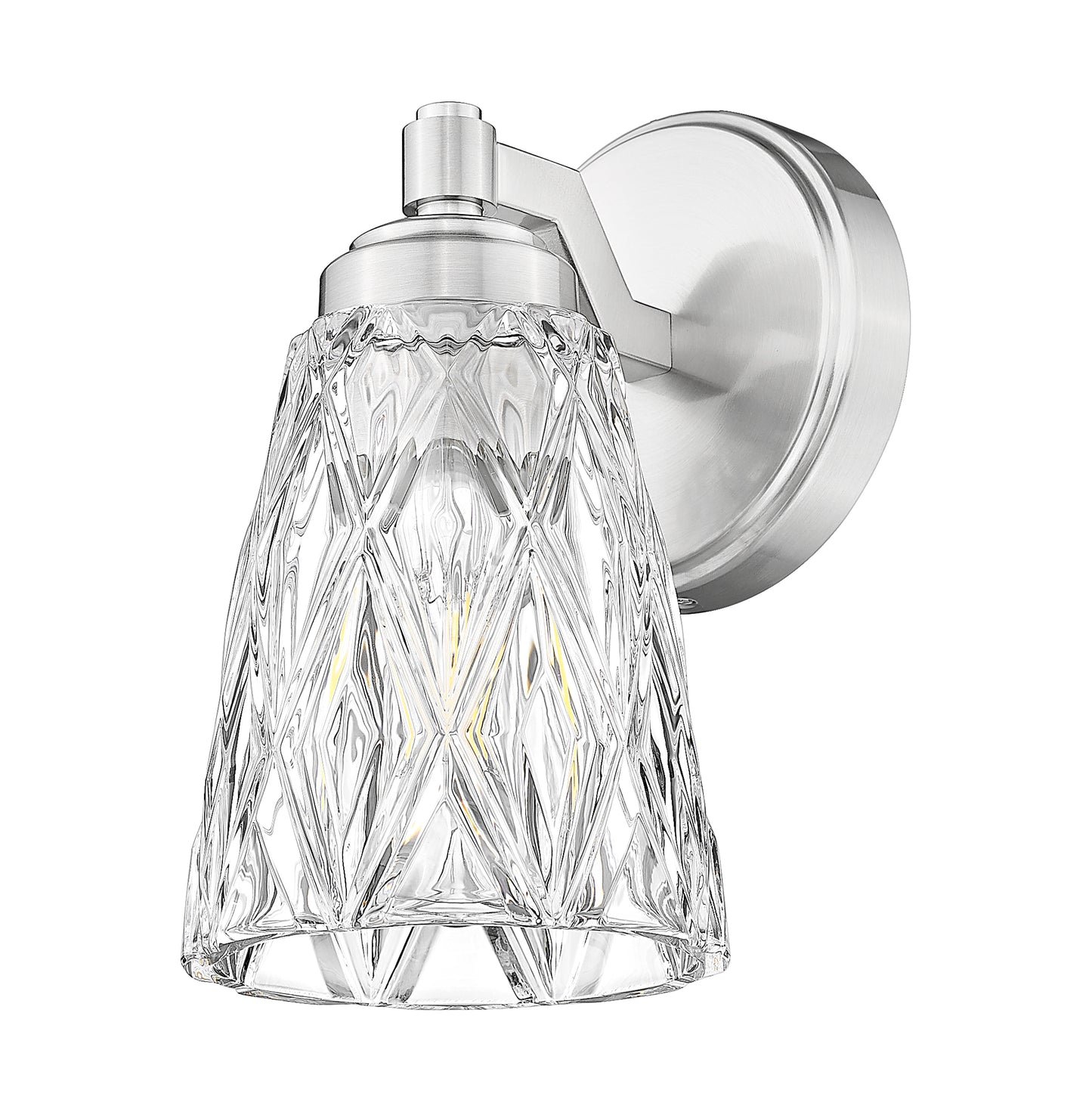 1960-1S-BN - Andree 1 Light Wall 9" Sconce - Brushed Nickel