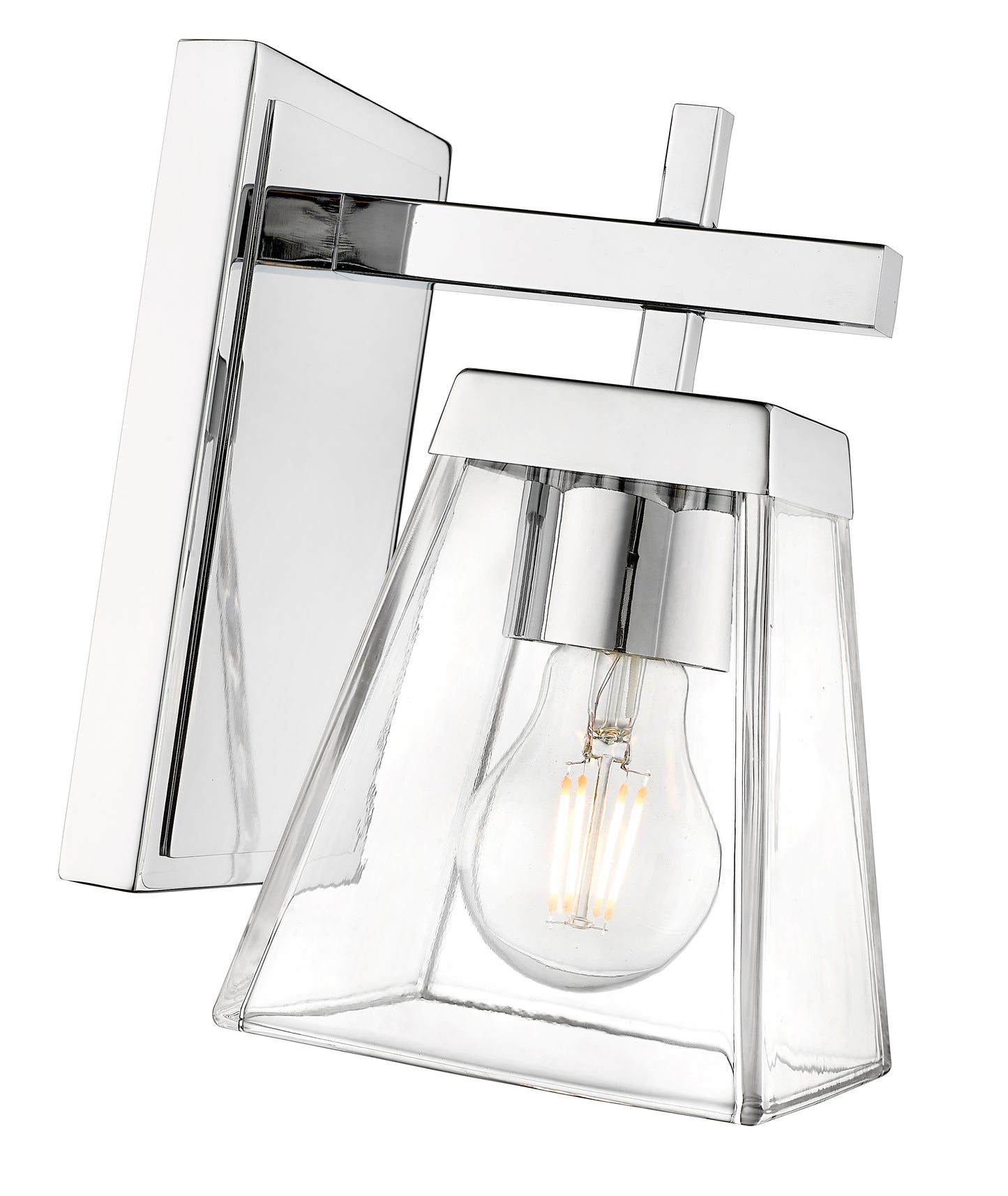 819-1S-CH - Lauren 1 Light Wall 8" Sconce - Chrome