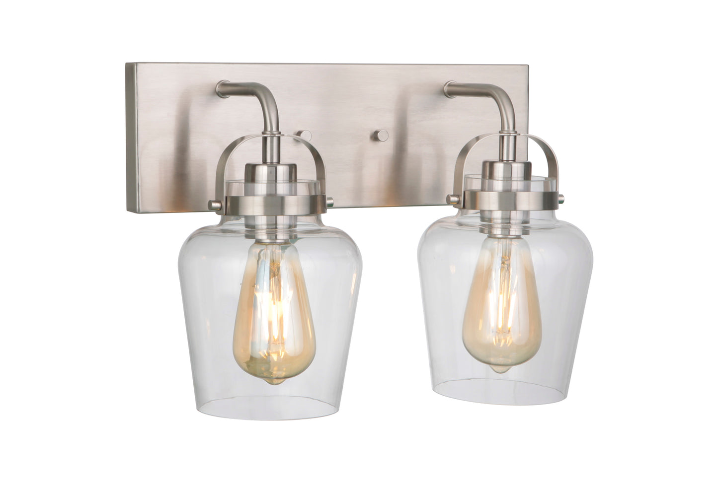 53502-BNK - Trystan 2 Light 14" Wide Vanity Light - Brushed Nickel