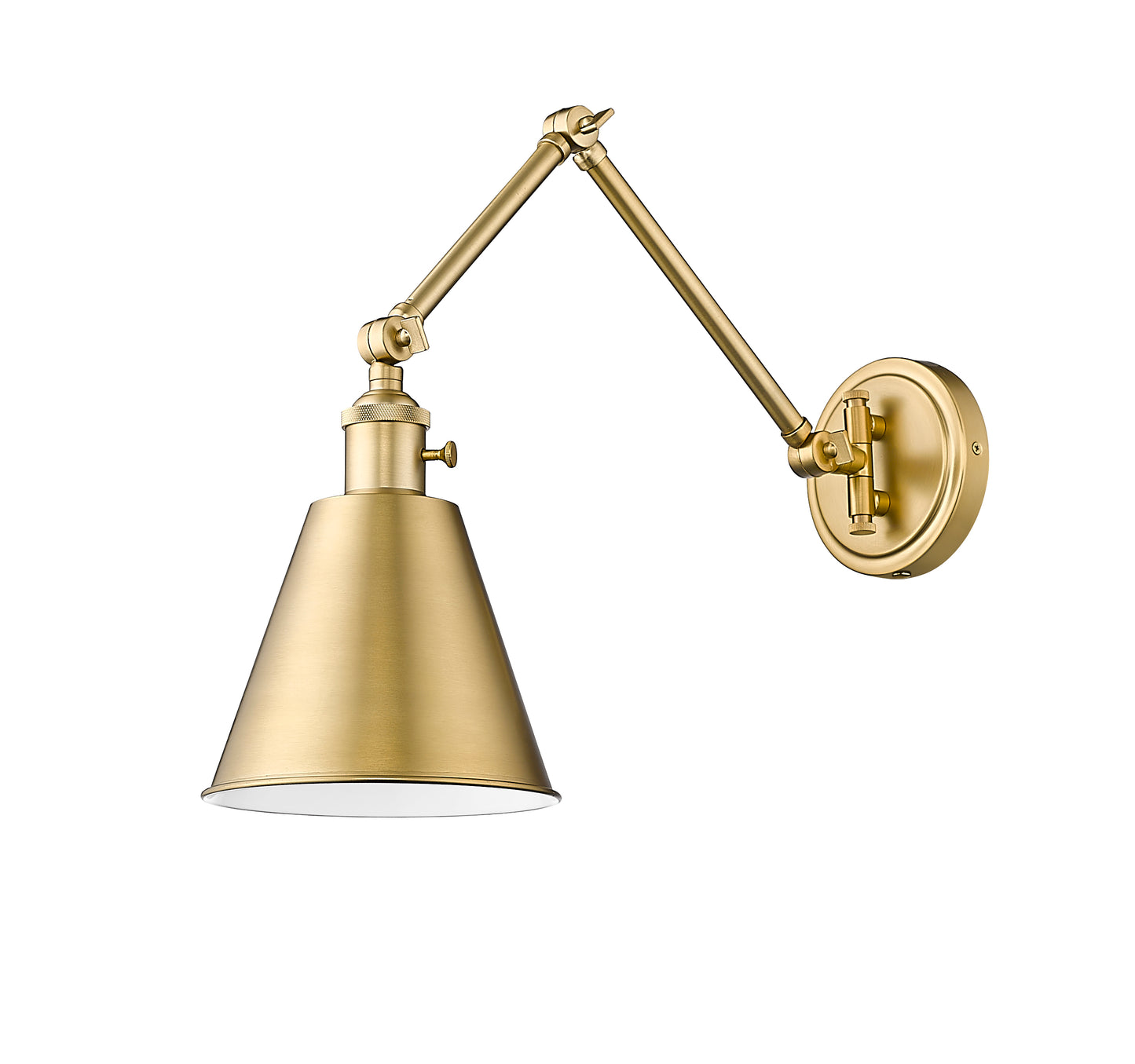 349S-MGLD - Gayson 1 Light Wall 8" Sconce - Modern Gold