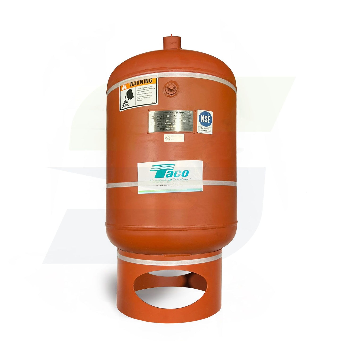 Taco CA140-125P Expansion Tank – 37 Gal, ASME, Bladder, NSF 61-G ...