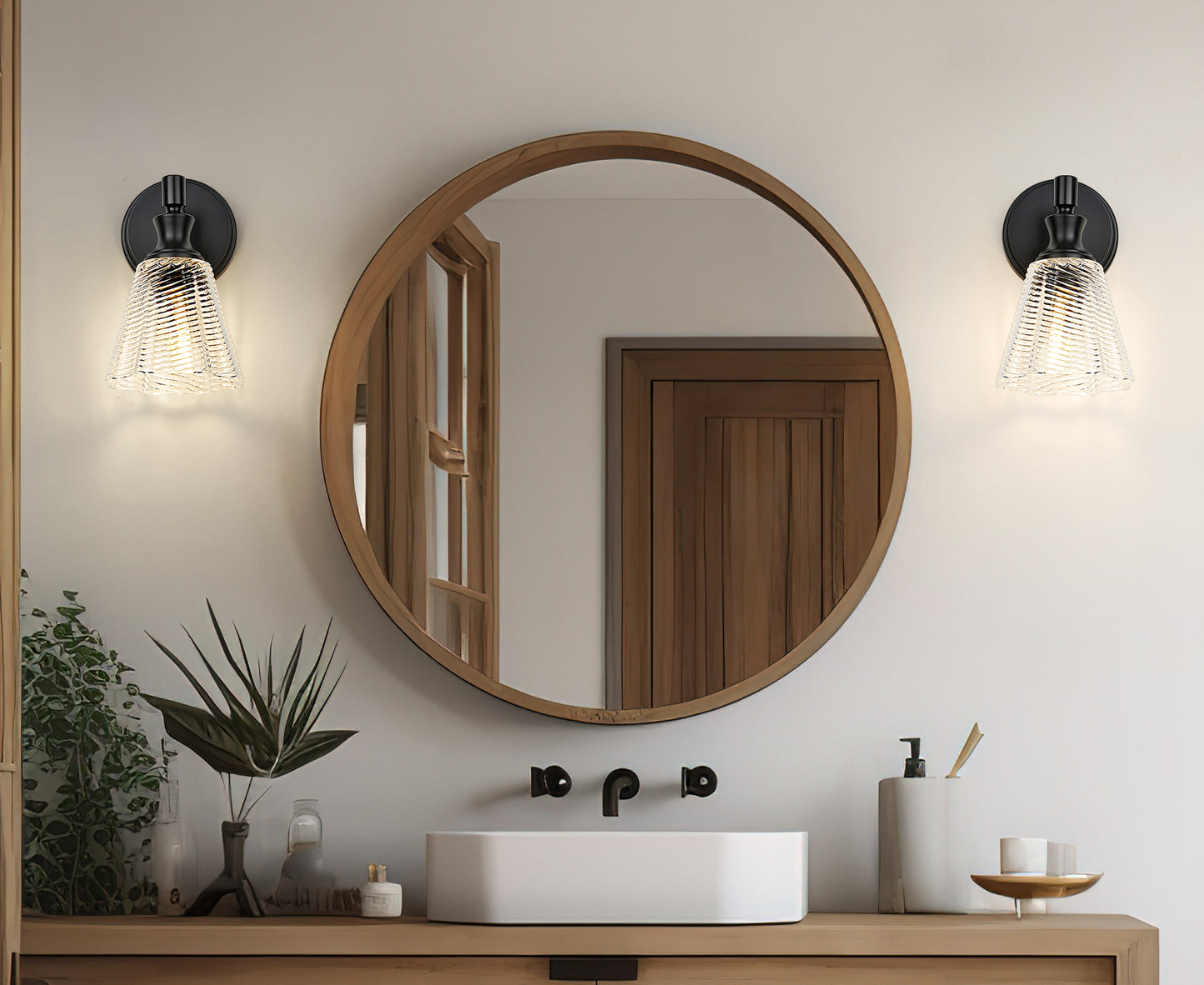 7704-1S-MB - Auden 1 Light Wall 10" Sconce - Matte Black