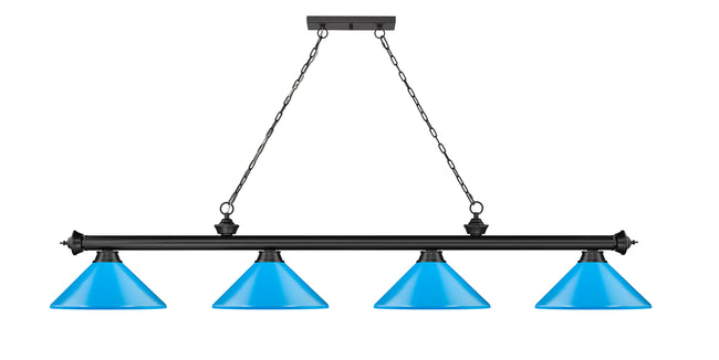 2306-4MB-MEB - Cordon 4 Light 82" Billiard - Matte Black