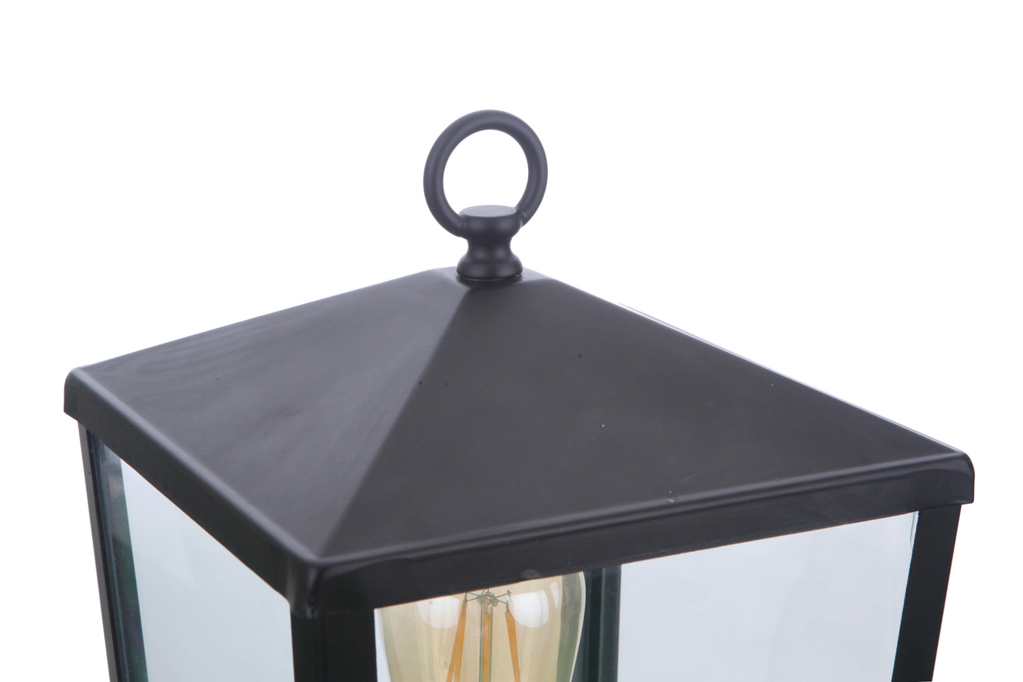 ZA4615-MN - Olsen 1 Light 16" High Post Mount - Midnight