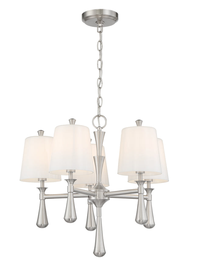 57425-BNK - Palmer 5 Light 21" Wide Chandelier - Brushed Nickel