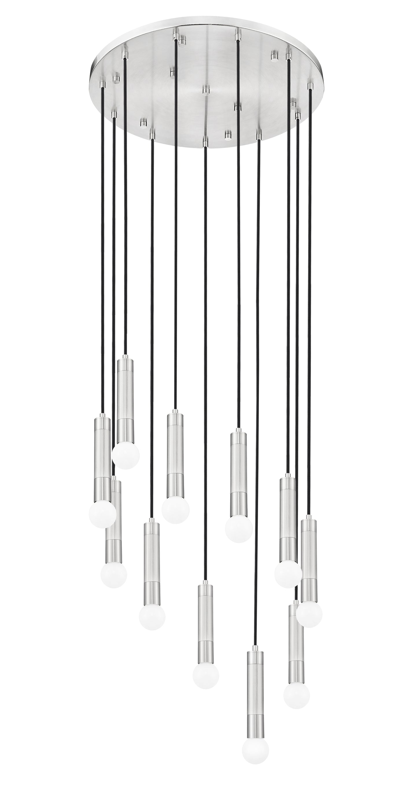 1956P-11R-BN - Stari 11 Light 24" Chandelier - Brushed Nickel