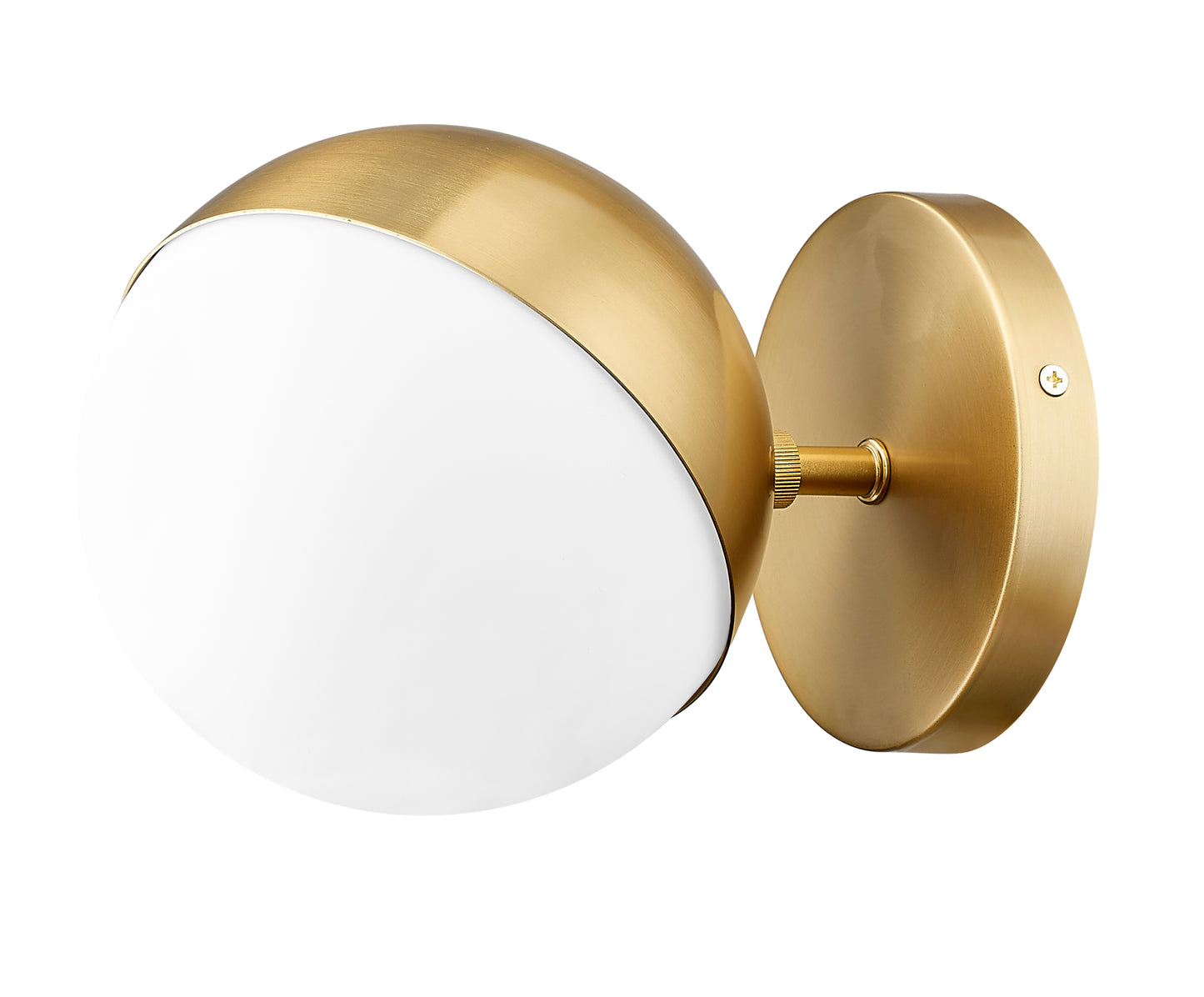 7517-1S-MGLD - Realm Sphere 1 Light Wall 6" Sconce - Modern Gold