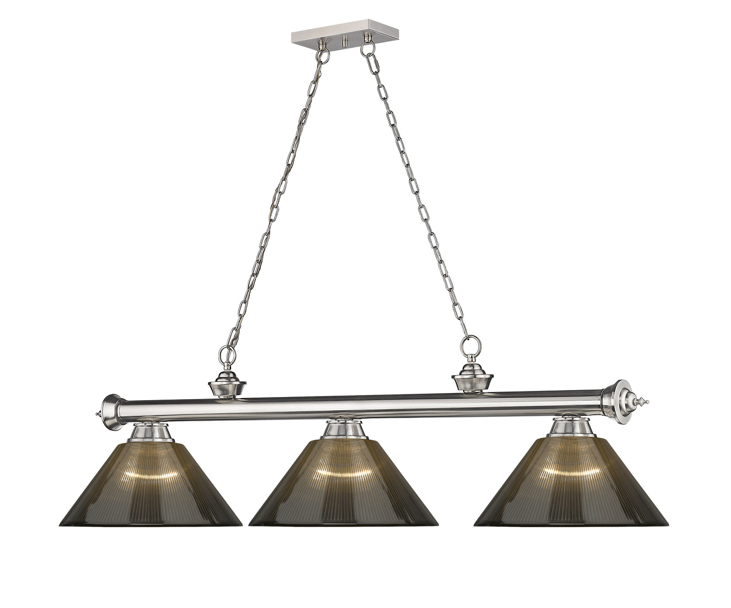 2306-3BN-ARS - Cordon 3 Light 57" Billiard - Brushed Nickel