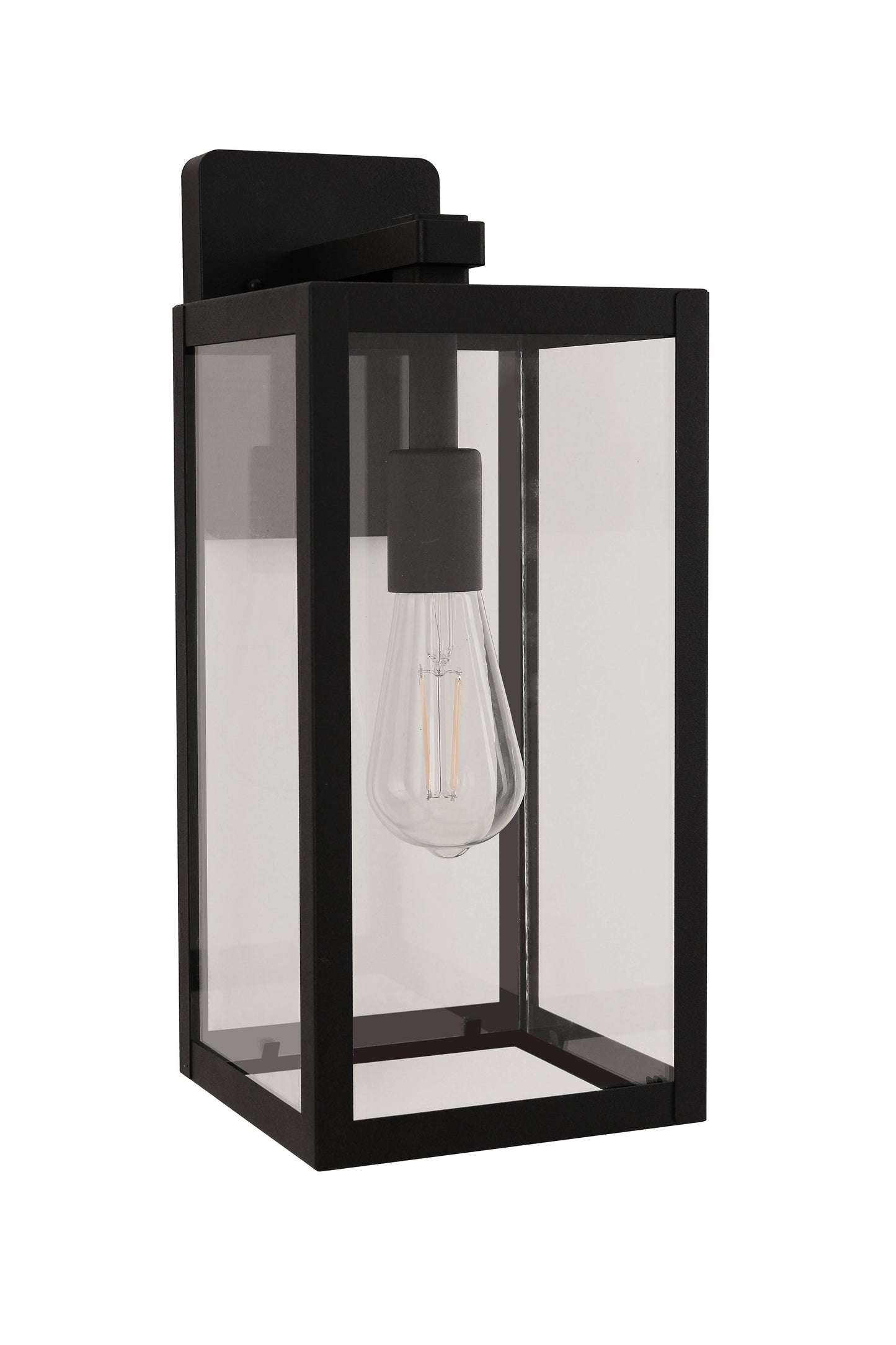 ZA7114-TB - Harris 1 Light 16" High Outdoor Wall Lantern - Textured Black
