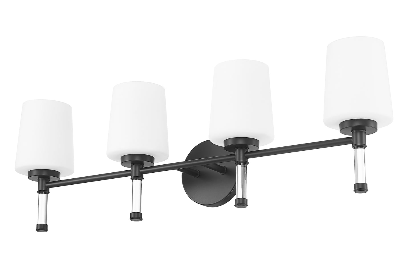 7700-4V-MB - Henri 4 Light 32" Vanity - Matte Black