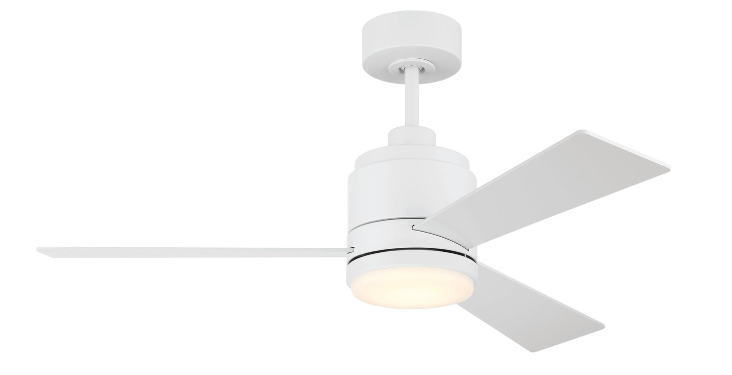 MCY42W3 - McCoy 42 3 Blade 42" 3 Blade Ceiling Fan with Light Kit - White