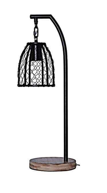 86252 - 1 Light 23" High Table Lamp - Flat Black