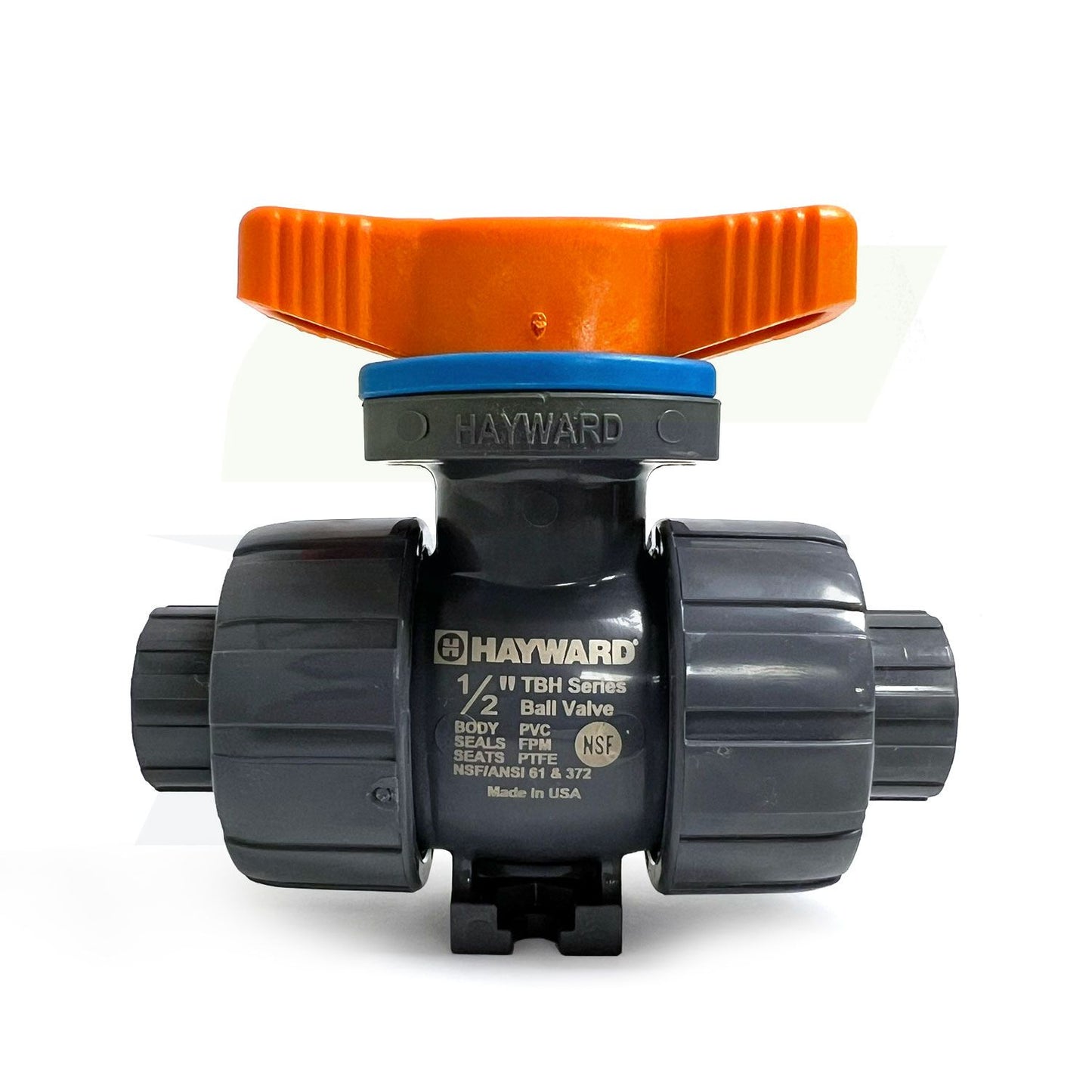 1/2" PVC TBH Series Ball Valve Socket or Threaded Ends - FPM Seals