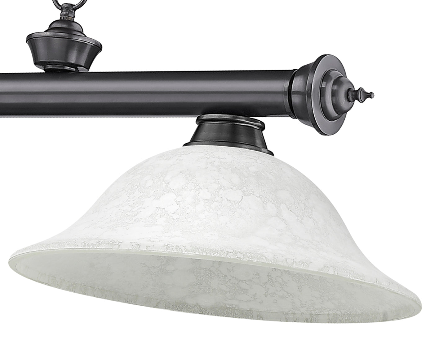 2306-3BP-WM16 - Cordon 3 Light 58" Billiard - Bronze Plate