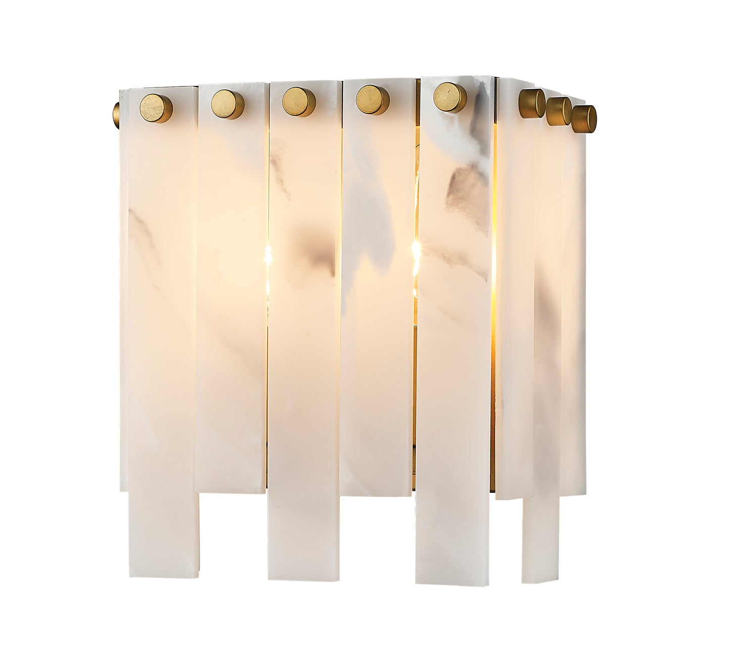 345-2S-RB - Viviana 2 Light Wall 8" Sconce - Rubbed Brass