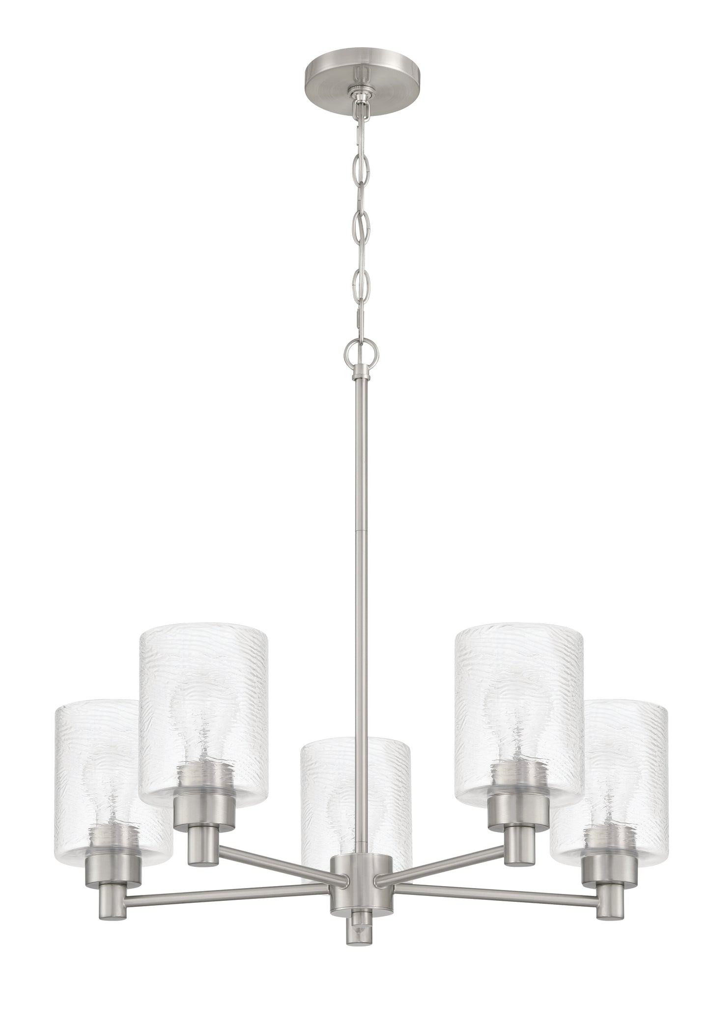 60225-BNK - Lyndsey 5 Light 24" Wide Chandelier - Brushed Nickel