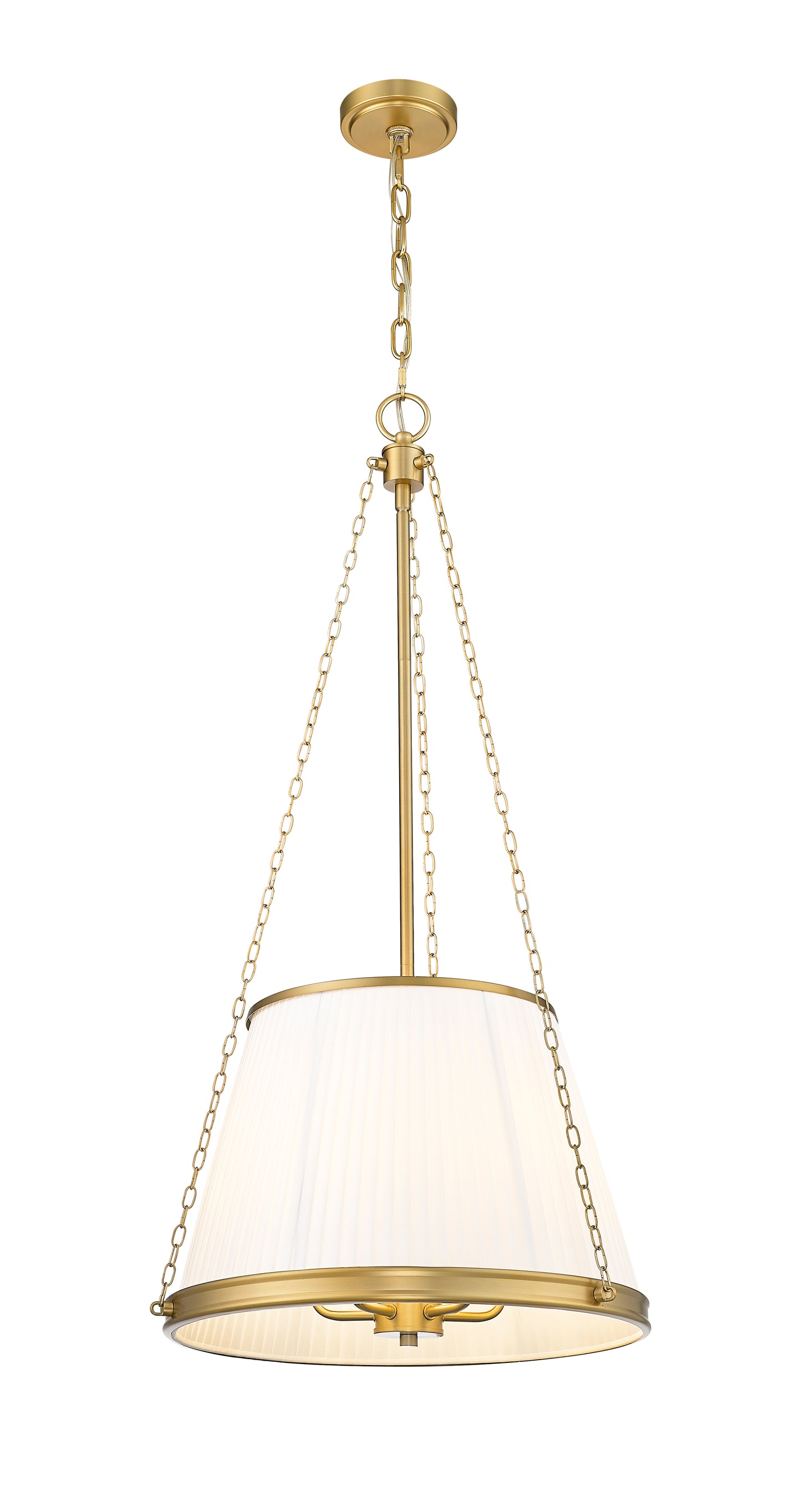 1954P18-MGLD - Madeline 5 Light 18" Pendant - Modern Gold