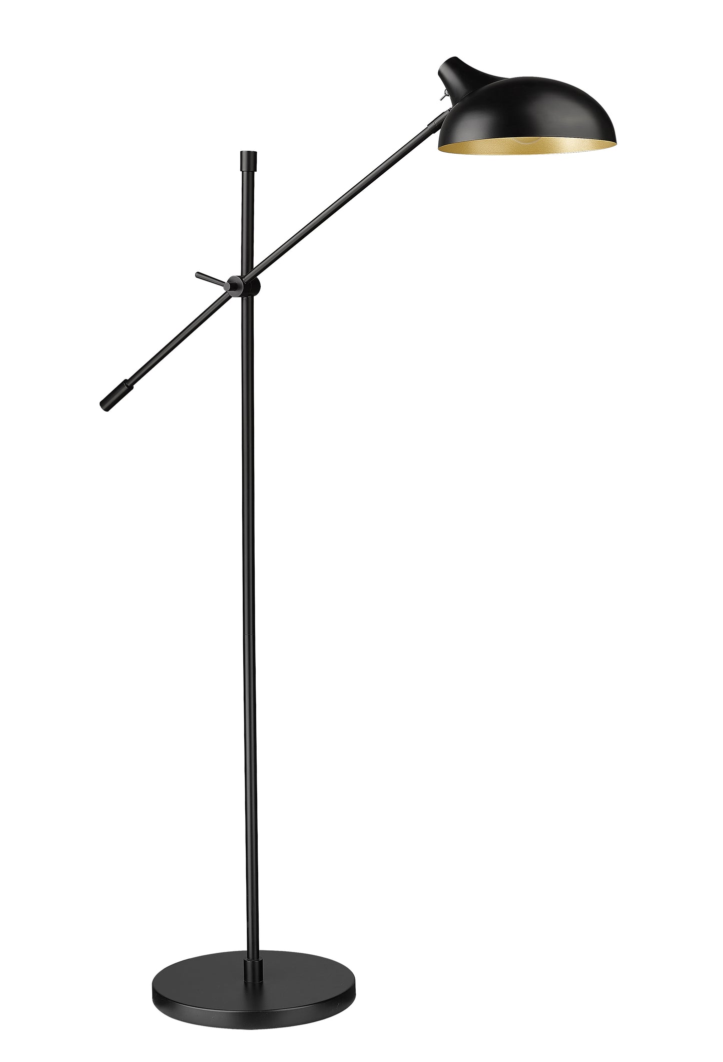 1942FL-MB - Bellamy 1 Light Floor 52" Lamp - Matte Black
