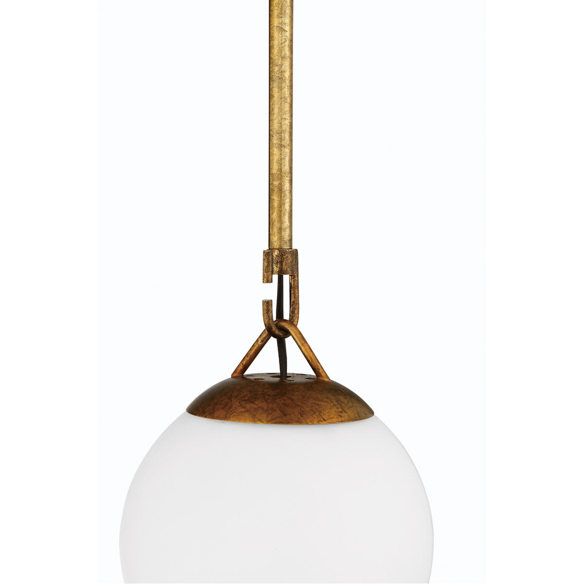 50791-PAB - Orion 1 Light 6" Wide Mini Pendant - Patina Aged Brass