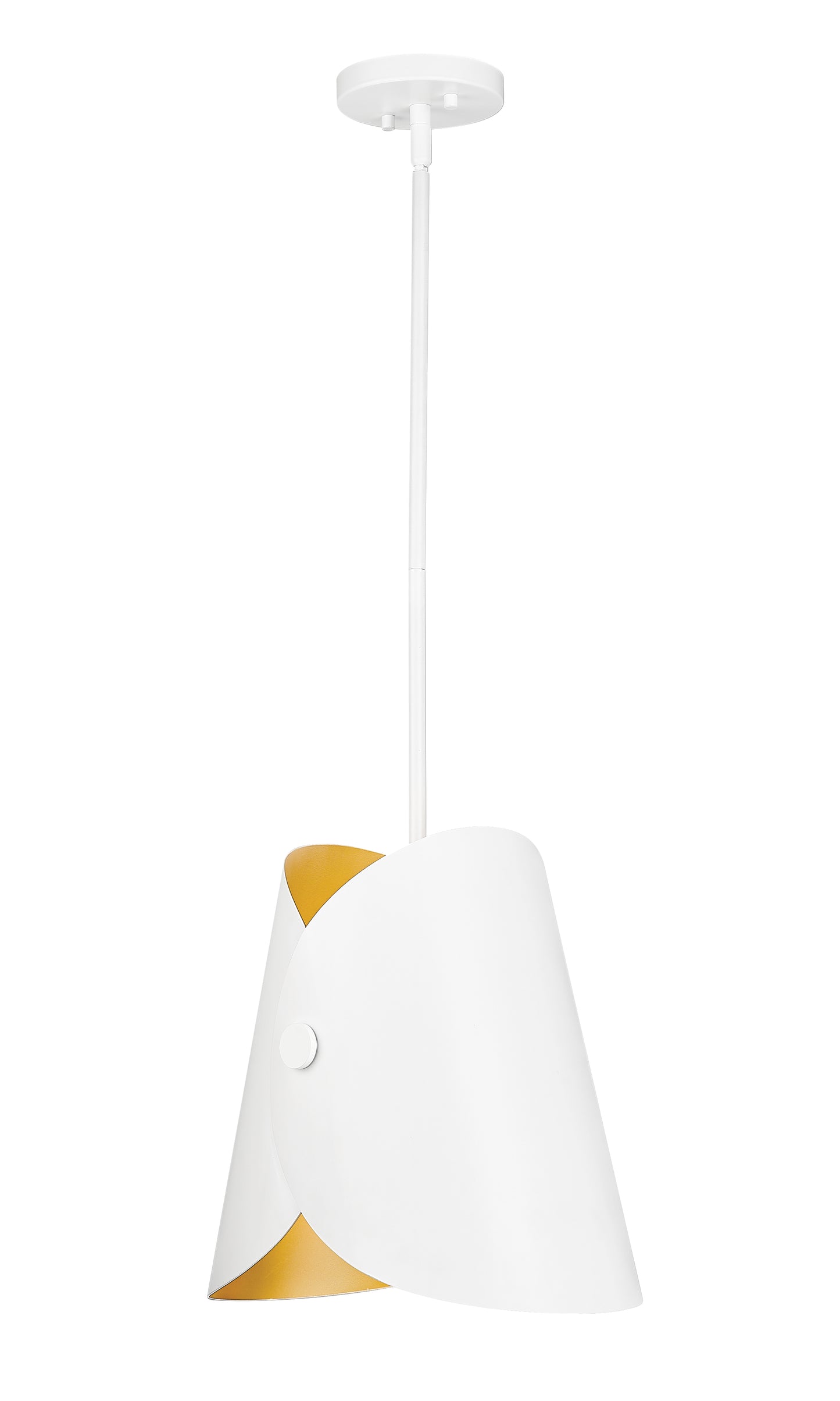 1951P11-MW - Salone 1 Light 10" Pendant - Matte White
