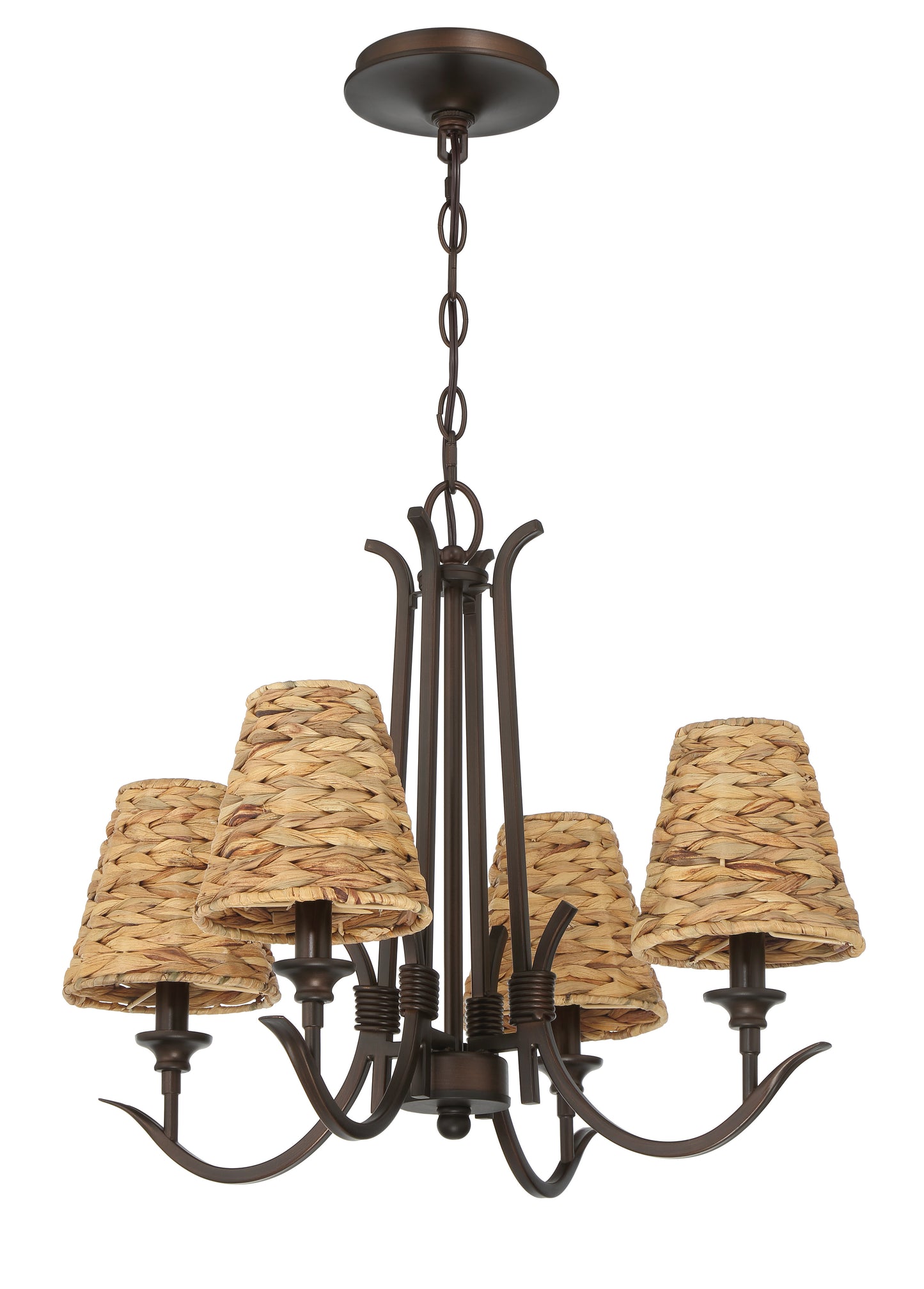 58324-ABZ - Kokomo 4 Light 21" Wide Chandelier - Aged Bronze Brushed