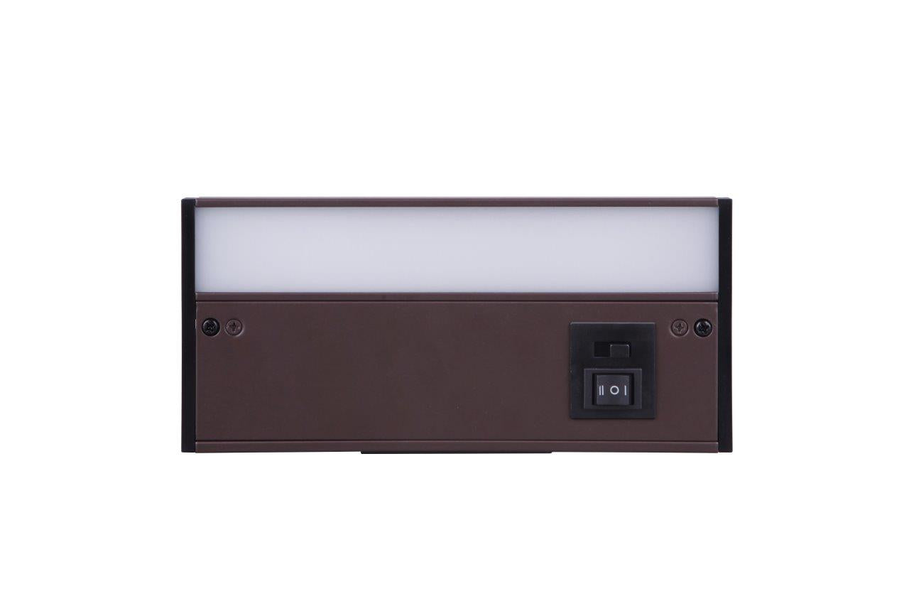 CUC3008-BZ-LED - 3CCT Under Cabinet Light Bars 1 Light 3.63" Wide Under Cabinet Light Bar - Bronze