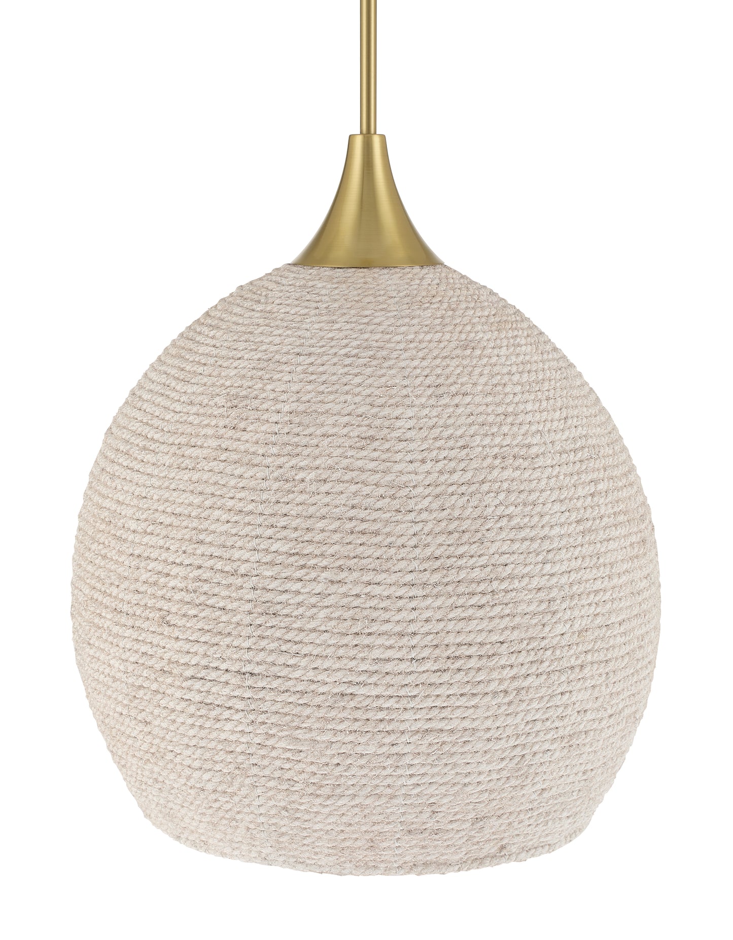 61391W-SB - Keira 1 Light 16" Wide Pendant - Satin Brass