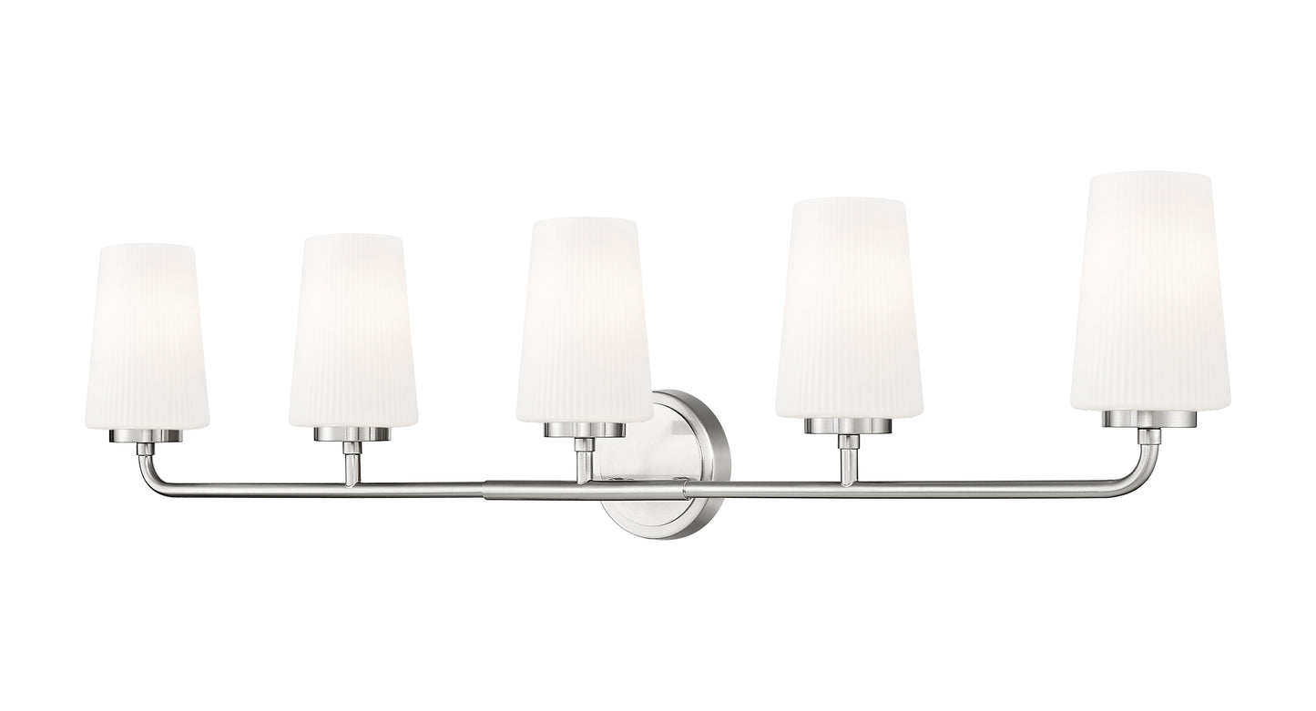 7005-5V-BN - Montford 5 Light 40" Vanity - Brushed Nickel
