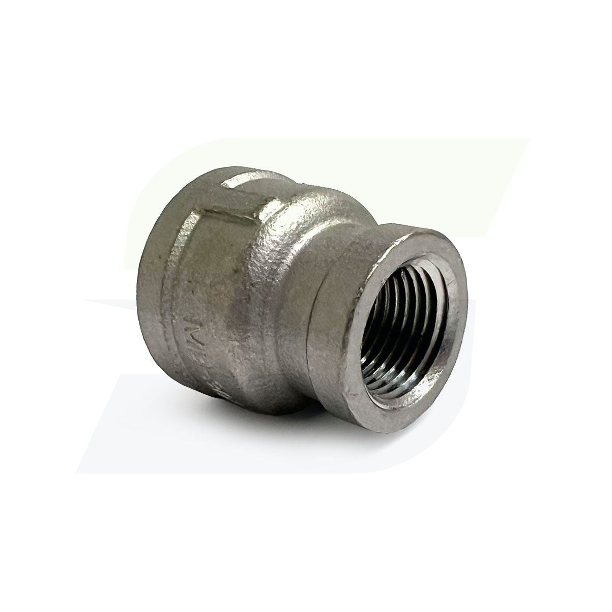 K412-1208 - 3/4" x 1/2" Threaded Reducing Coupling, 304 Stainless Steel