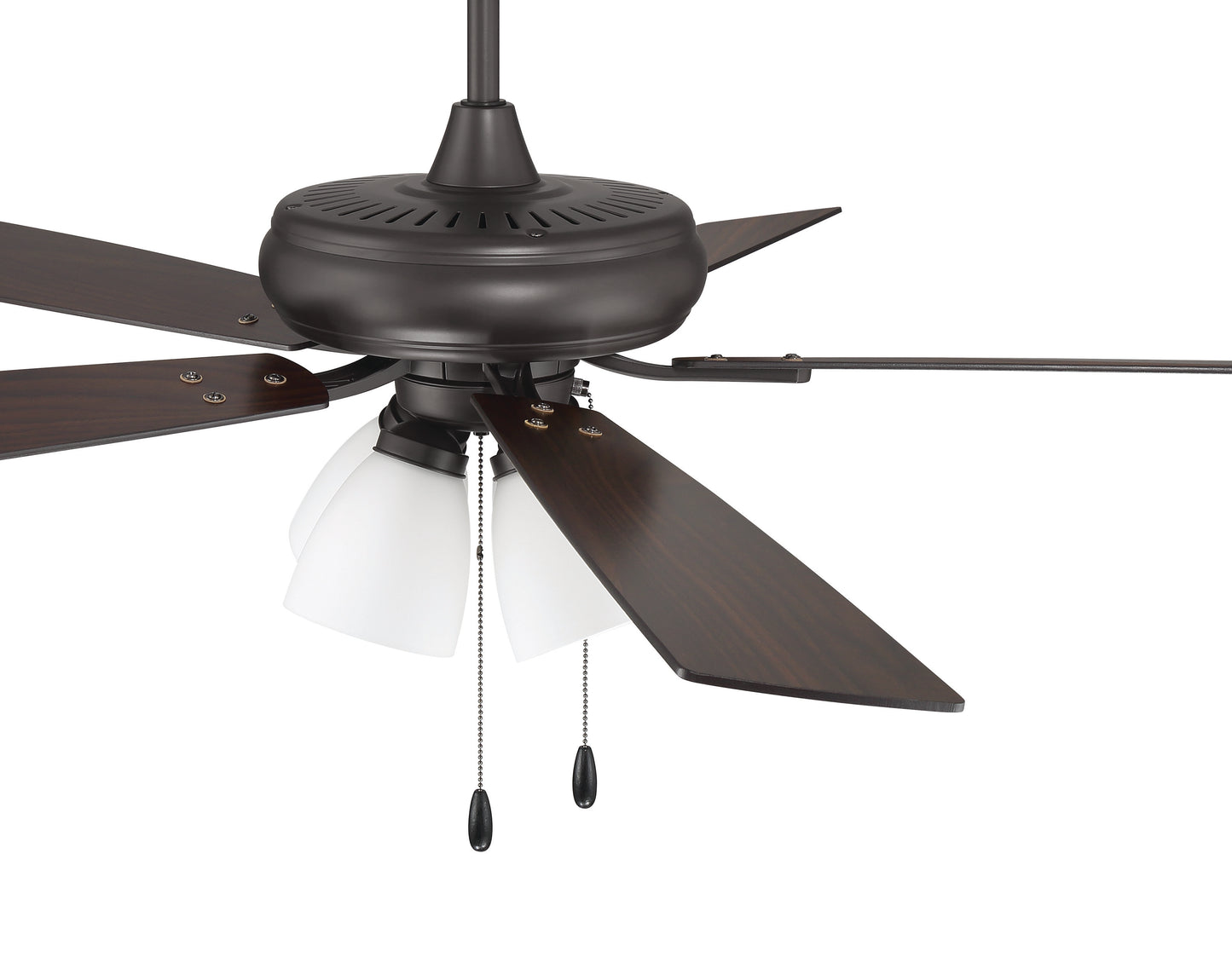 ECF114CBZ5-CBZWLN - Eos Frost 4 Light 52" 5 Blade Ceiling Fan with Light Kit - Classic Bronze