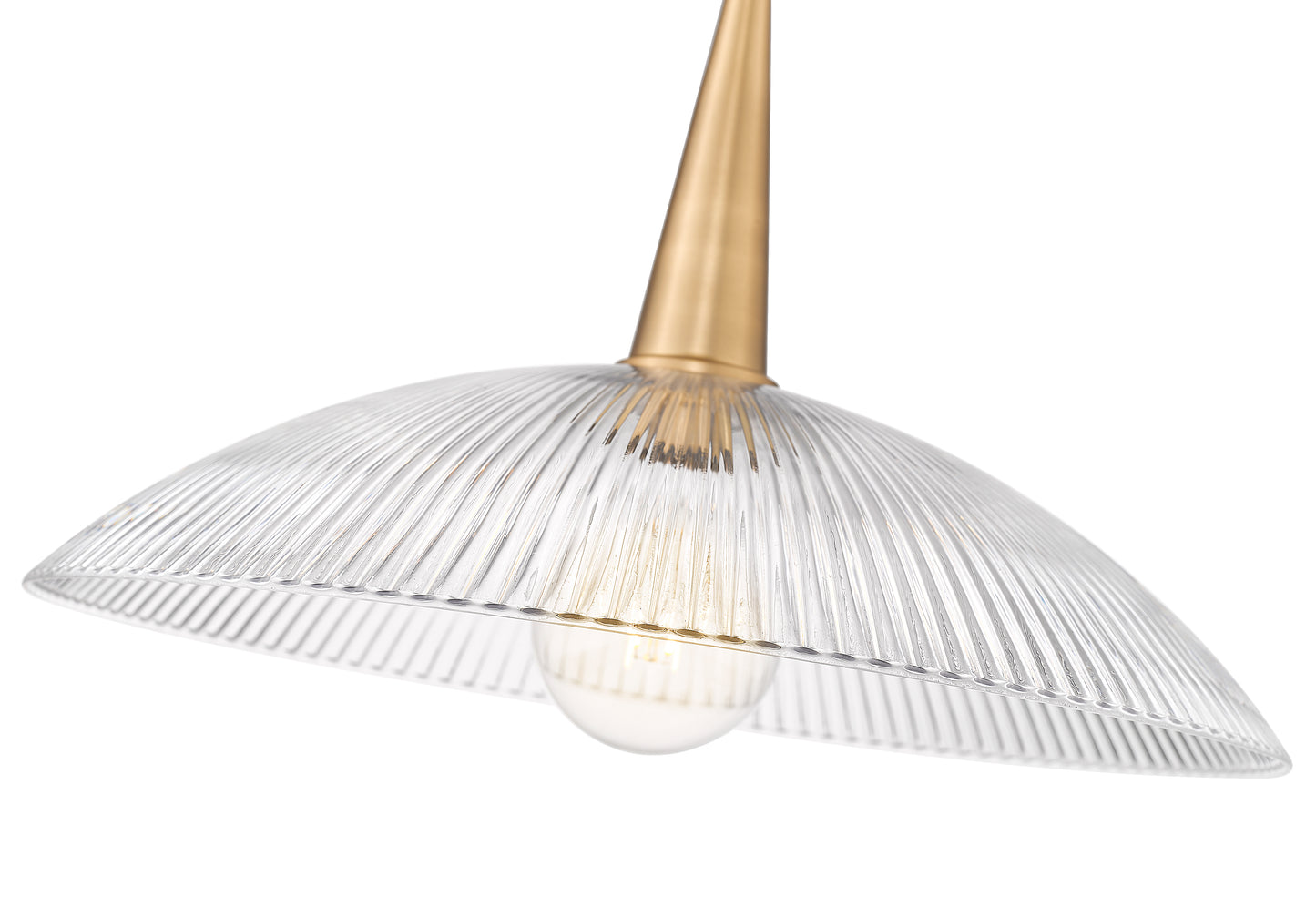 3051P18-MGLD - Lunelle 1 Light 18" Pendant - Modern Gold