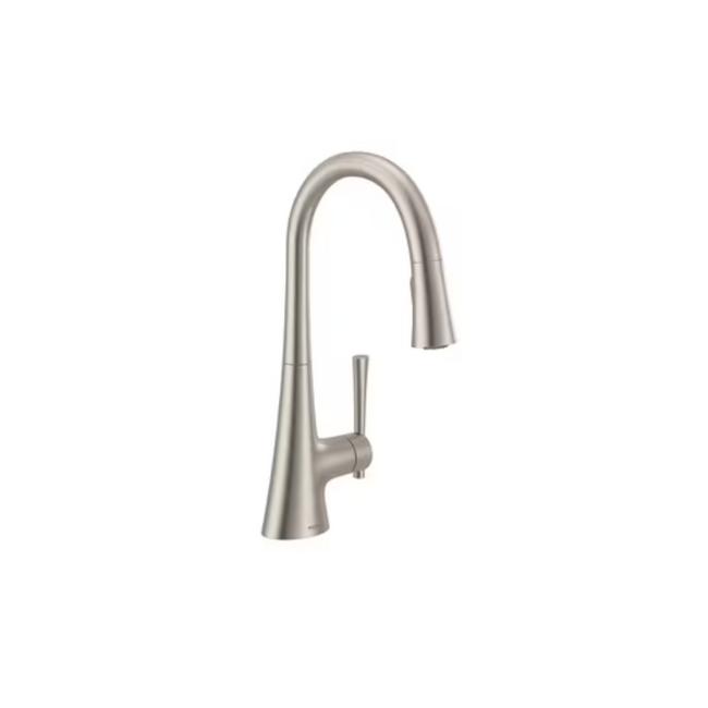 9126SRS - Kurv One-Handle High Arc Pulldown Kitchen Faucet - Brushed Nickel