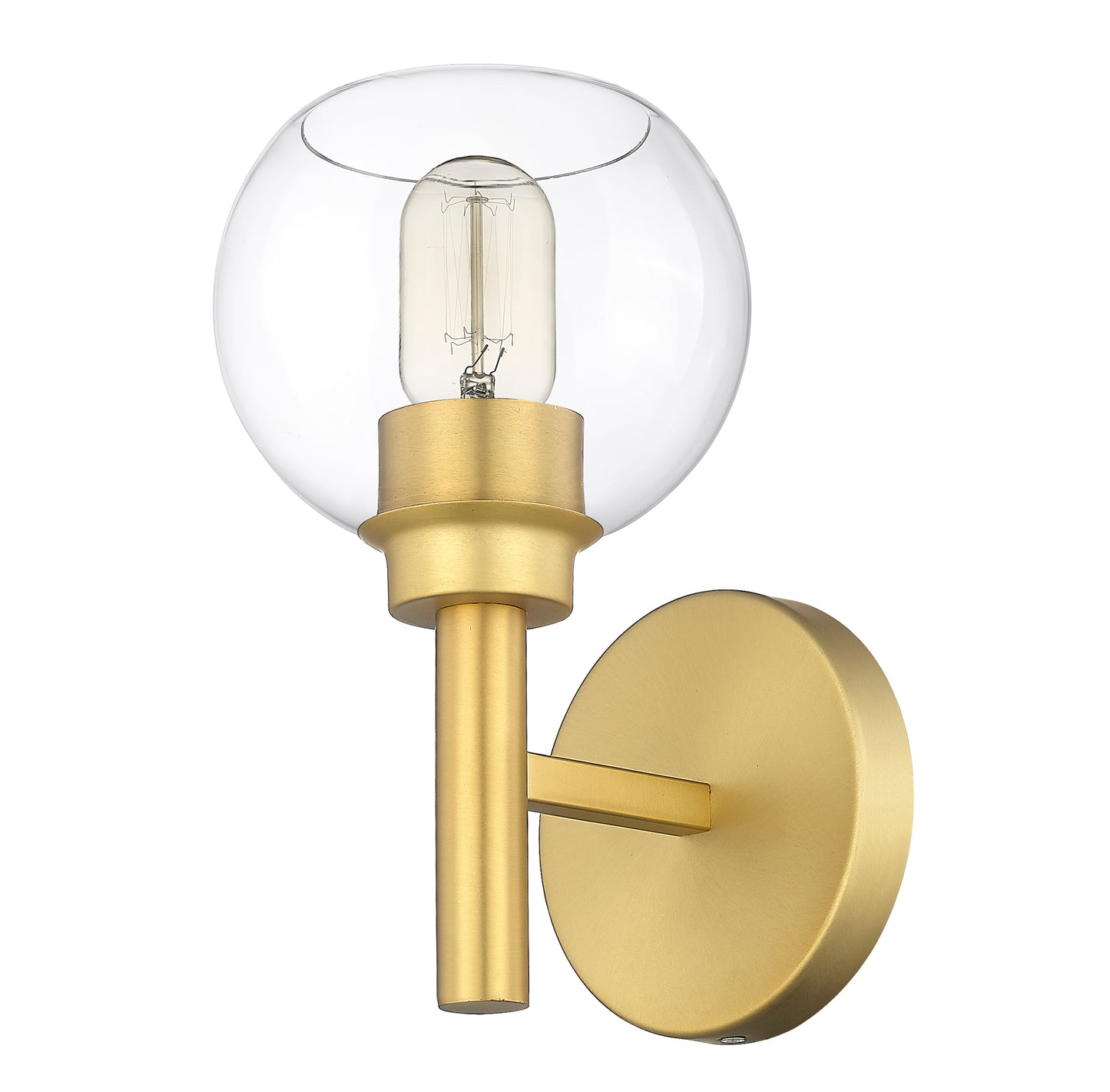 7502-1S-BG - Sutton 1 Light Wall 10" Sconce - Brushed Gold