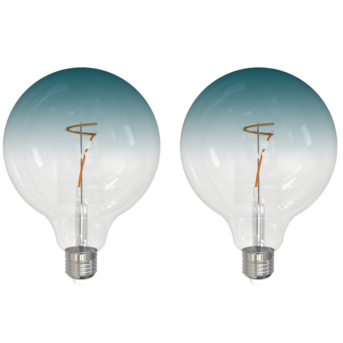 776998 - Filaments Dimmable G40 Clear/Blue Glass Medium Base - 4.5 Watt - 3000K - 2 Pack