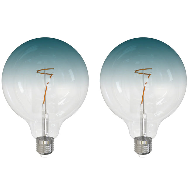 776998 - Filaments Dimmable G40 Clear/Blue Glass Medium Base - 4.5 Watt - 3000K - 2 Pack