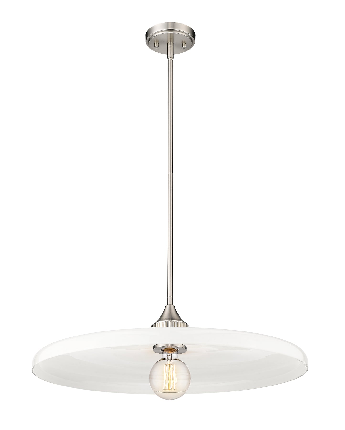 820P24-BN - Paloma 1 Light 24" Pendant - Brushed Nickel