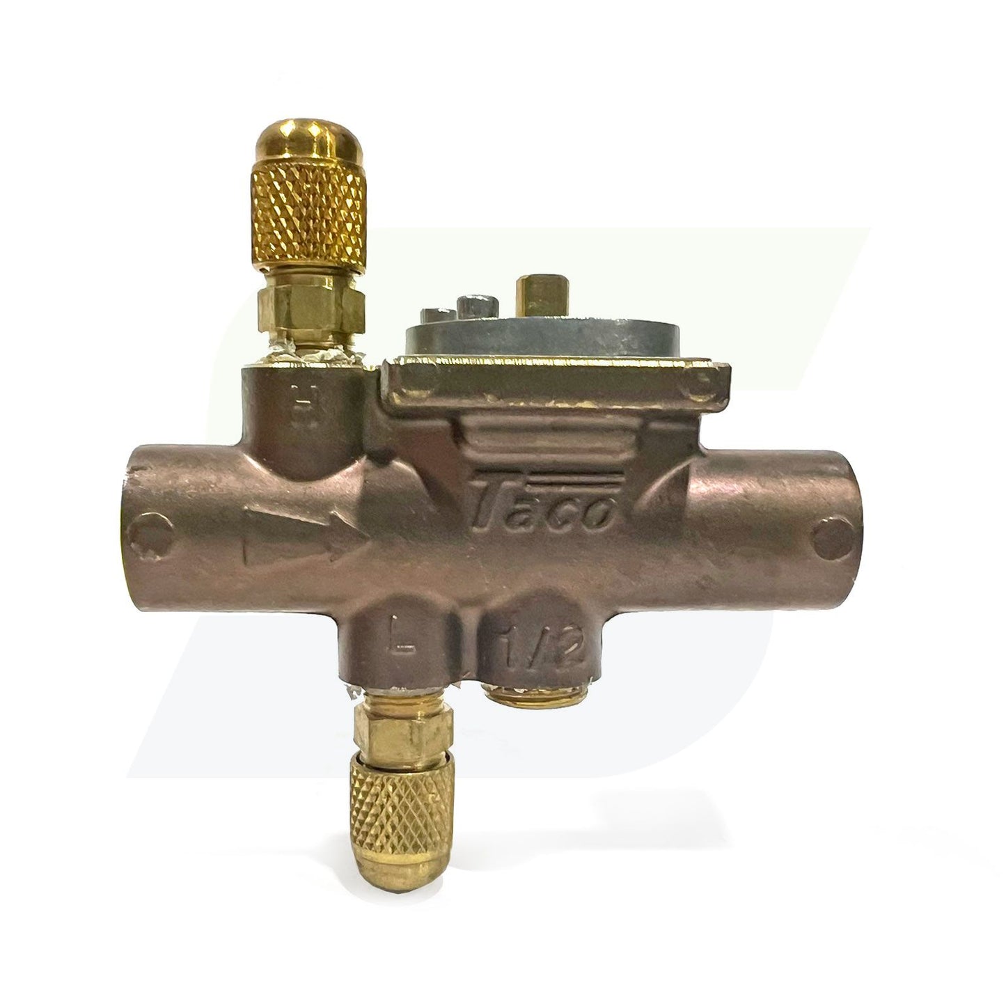 Taco 1/2" Accu-Flo Balancing Valve side view straight