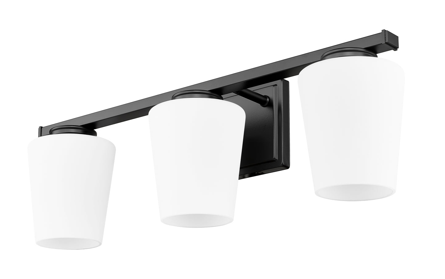 7703-3V-MB - Nextra 3 Light 24" Vanity - Matte Black