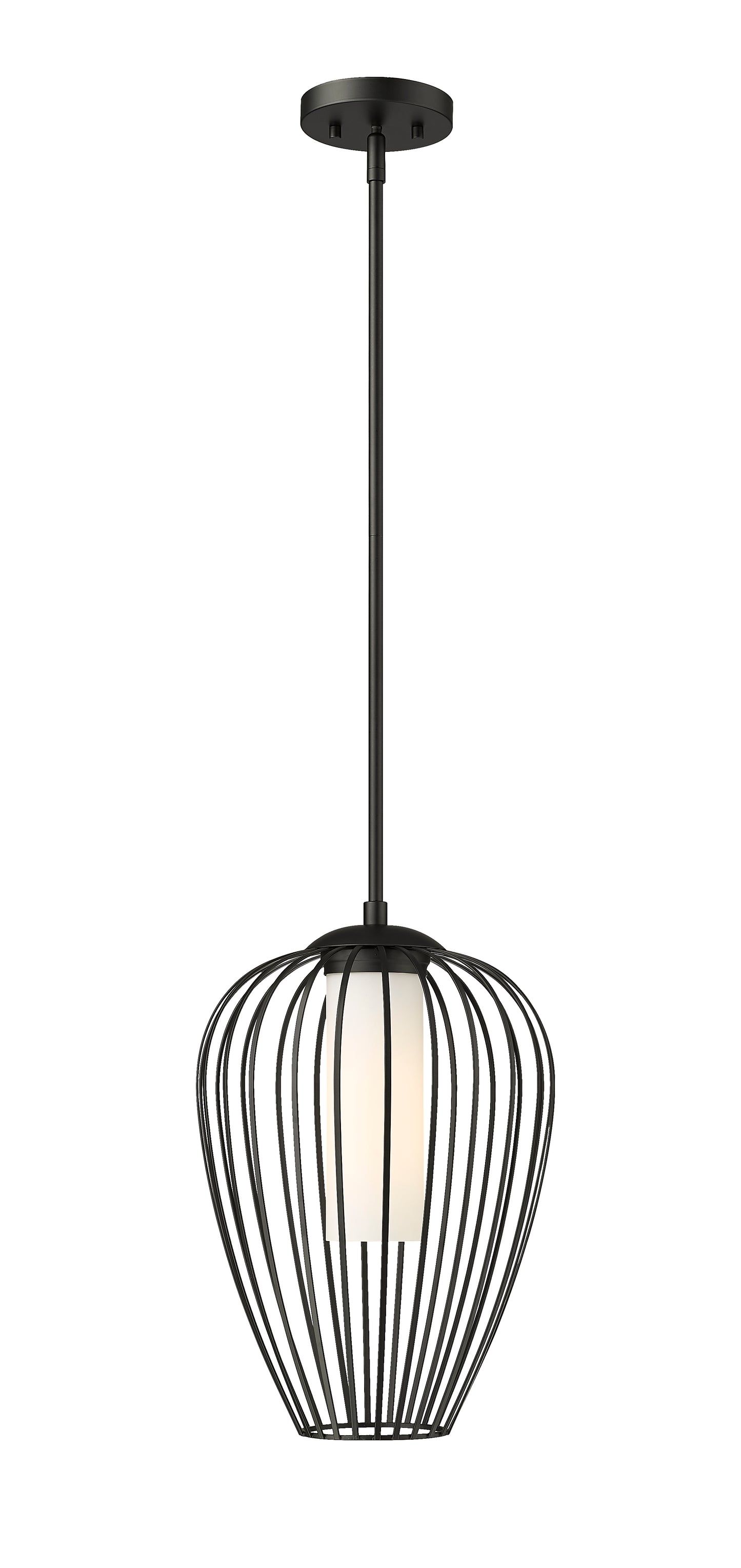 7507-12MB - Savanti 1 Light 12" Pendant - Matte Black
